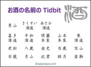 Sake & Shochu name Tidbit